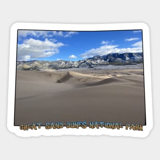 Colorado State Outline (Great Sand Dunes National Park) Sticker